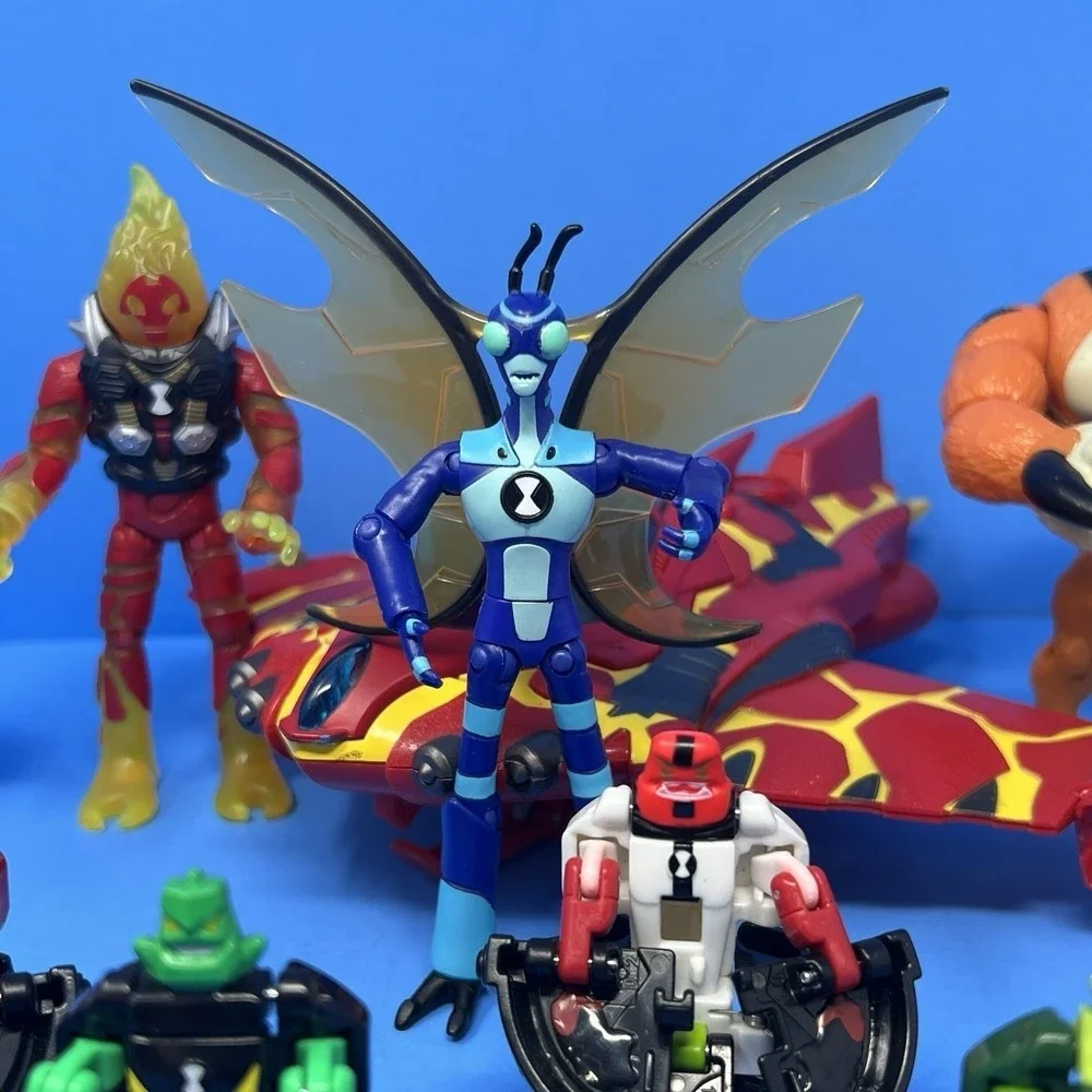 Ben 10 Omnitrix Small Multi Omni Launch Heatblast Rath Figures Lot